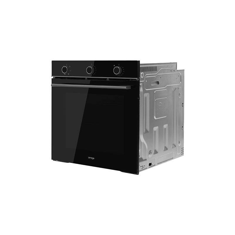Omega 60cm Built-In Oven with 6 Functions - Black