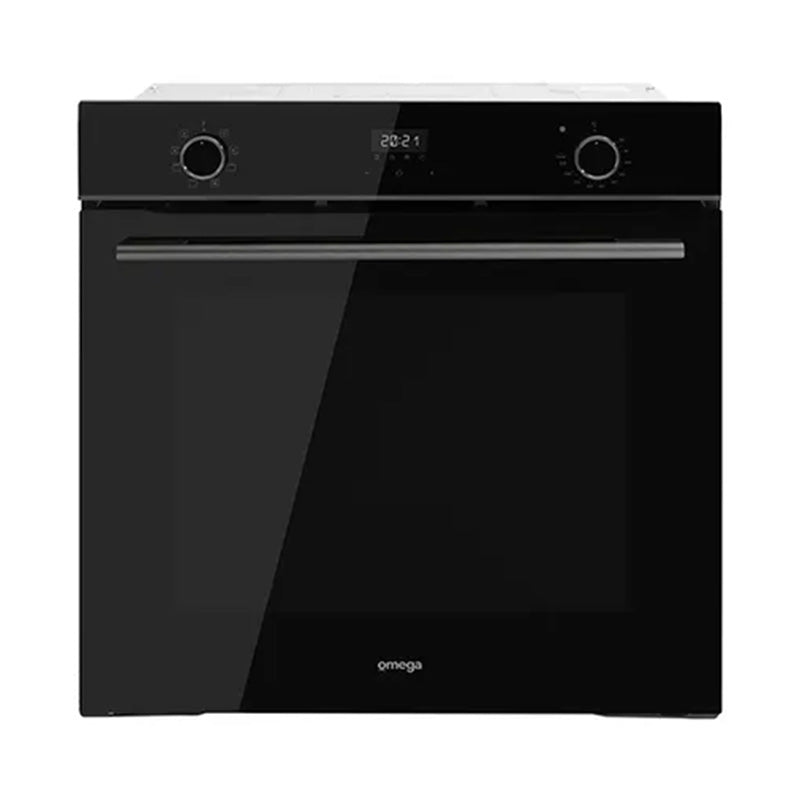Omega 60cm Built-In Oven with 8 Functions - Black