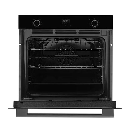 Omega 60cm Built-In Oven with 8 Functions - Black