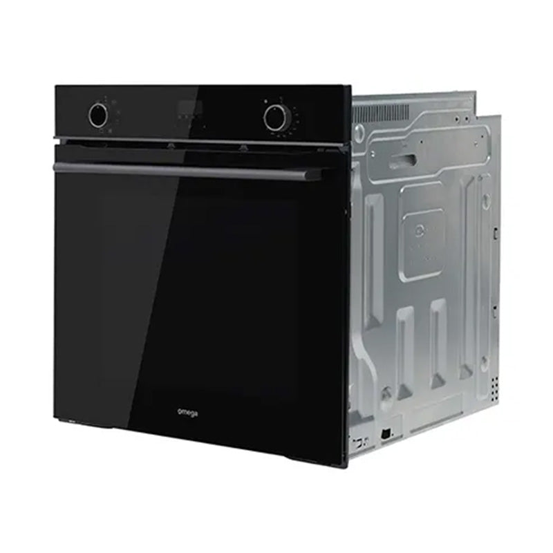 Omega 60cm Built-In Oven with 8 Functions - Black