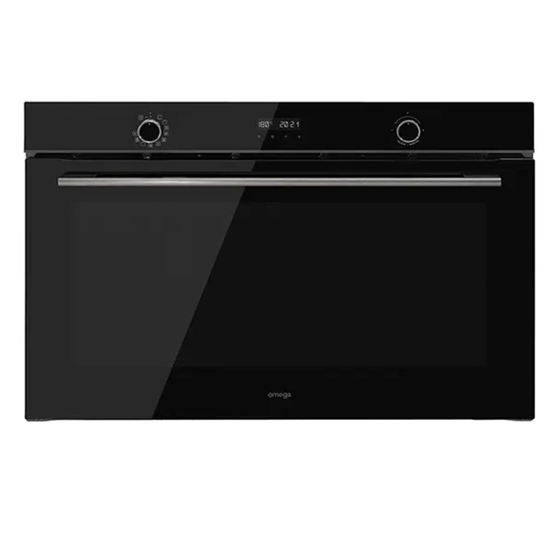 Omega 90cm Built-In Large Oven with 11 Functions - Black