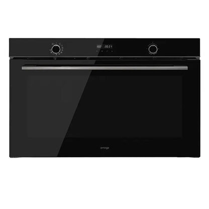 Omega 90cm Built-In Large Oven with 11 Functions - Black