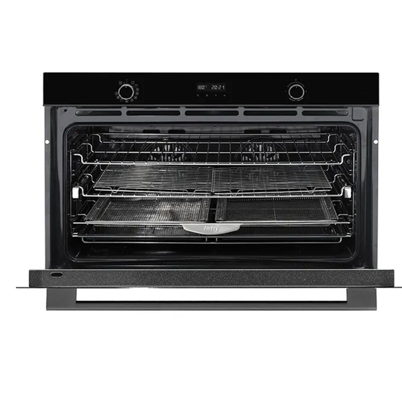 Omega 90cm Built-In Large Oven with 11 Functions - Black