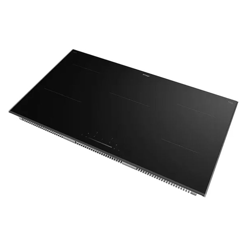Omega 90cm 5-Zone Induction Cooktop - Black Glass