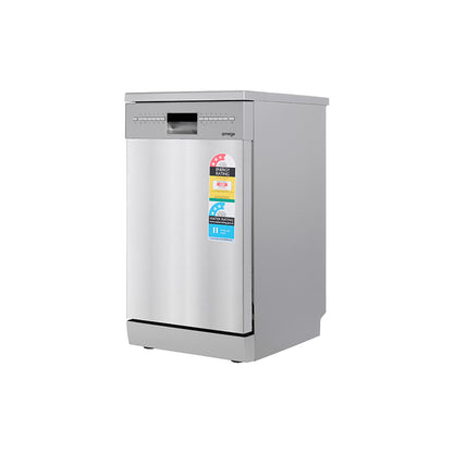Omega 45cm Freestanding Dishwasher - Stainless Steel