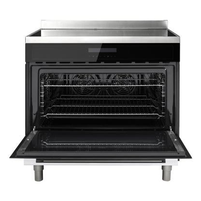OMEGA INDUCTION FREE STANDING COOKER BLACK 90CM