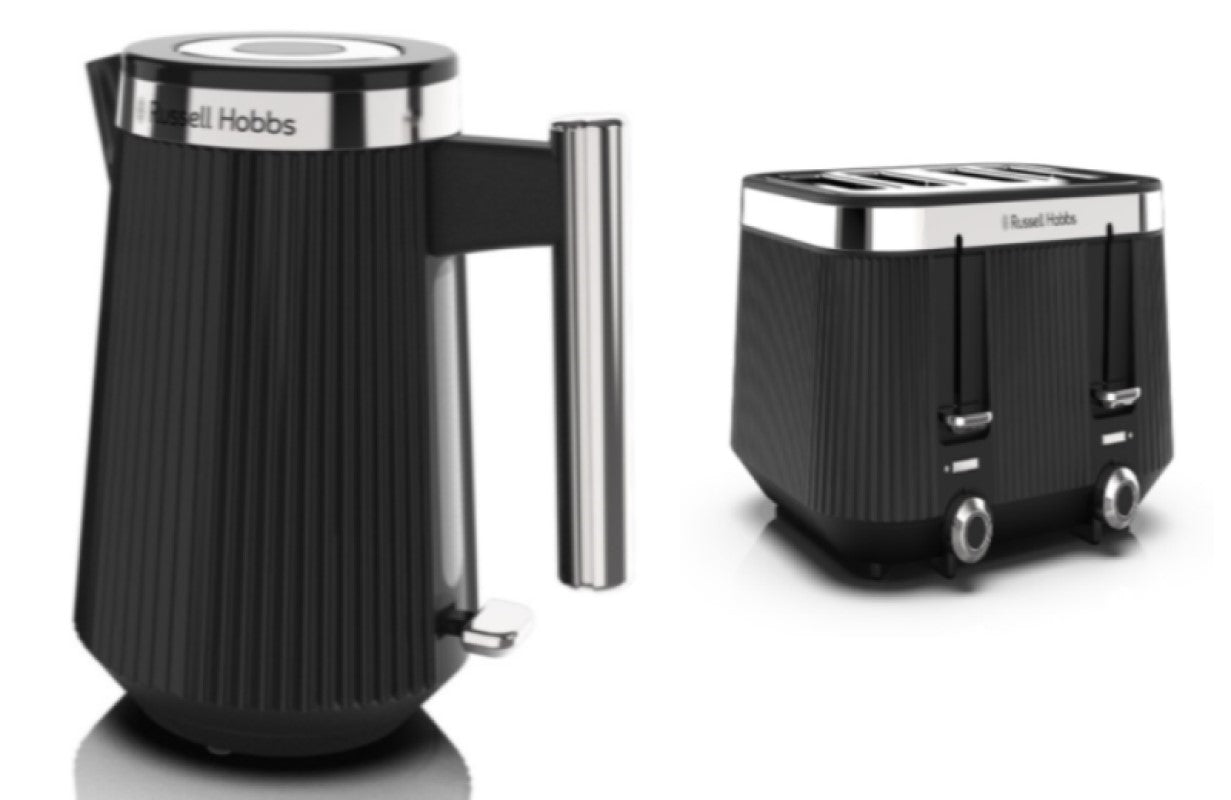 Russell Hobbs Colours Plus 2 Slice Toaster & Kettle Pack - Storm Grey
