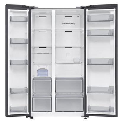 Samsung 655L Smart Side-by-Side Fridge Freezer - Silver