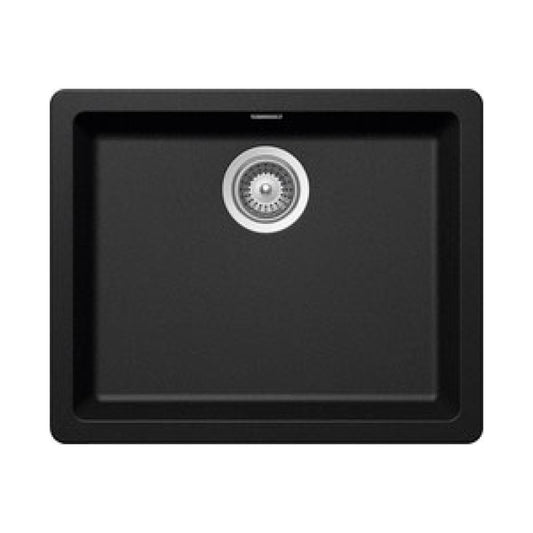 SCHOCK BLACK SINGLE LARGE BOWL SINKVA