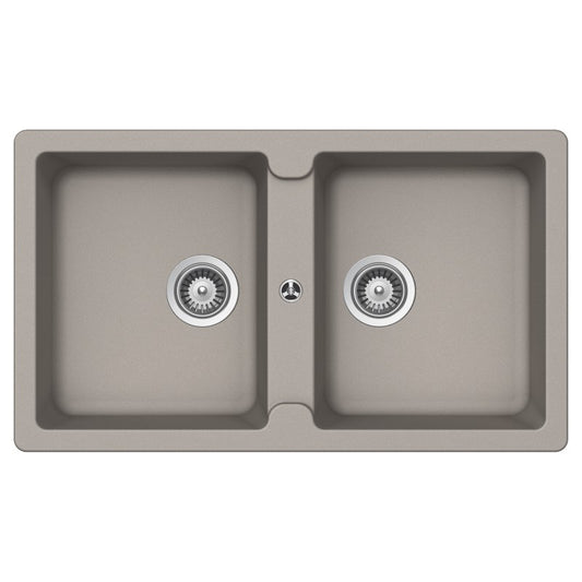 SCHOCK ABEY TYPOS N200 CONCRETE DOUBLE BOWL SINK