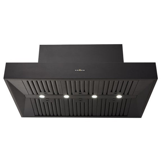 Schweigen 120cm Silent BBQ Alfresco Canopy Rangehood (Single Motor) - Black