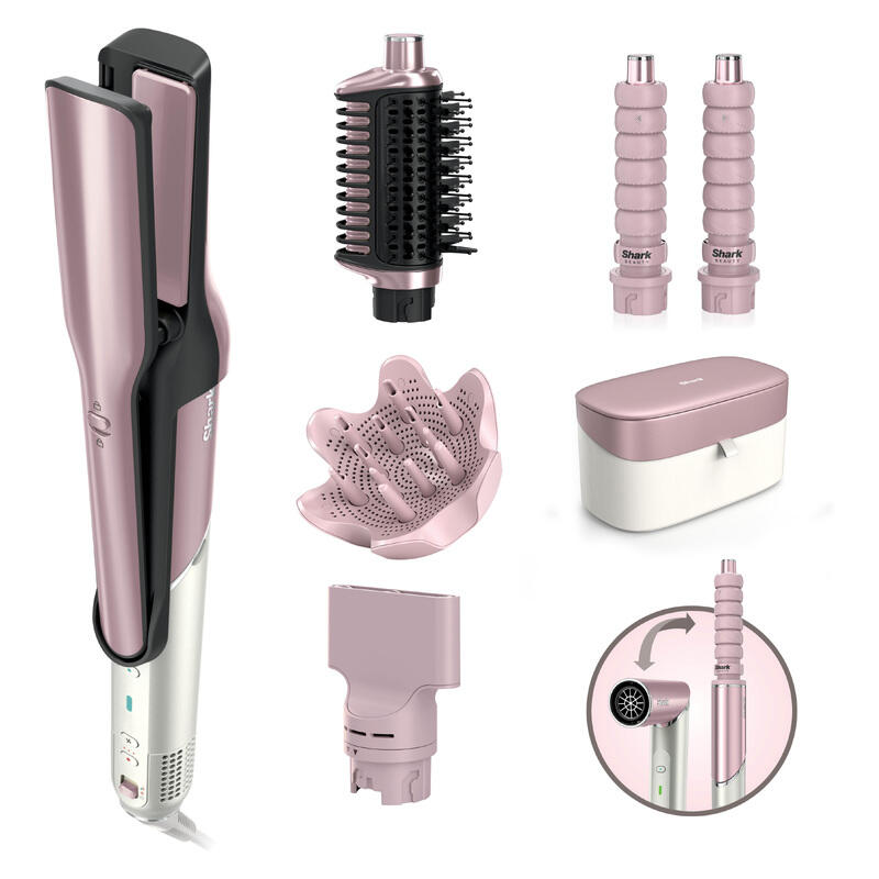 Shark Glam Ceramic Air Styler & Dryer - Soft Pink