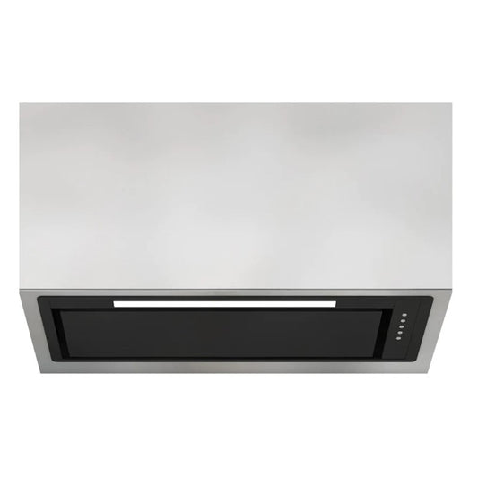 SIRIUS UNDERMOUNT RANGEHOOD BLACK HEATED GLASS 85cm