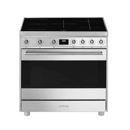 Smeg Classic 90cm Freestanding Cooker with Induction Cooktop - Stainless Steel
