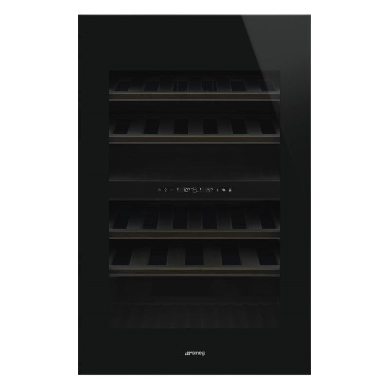 Smeg 40 Bottle Built-In Wine Cooler - Black (Universale)
