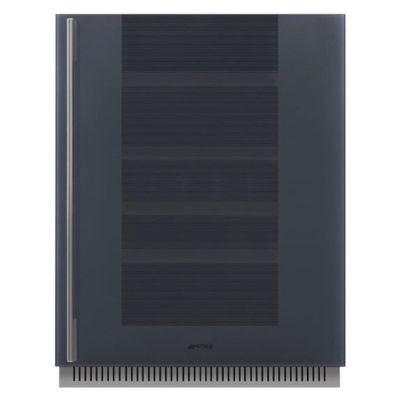 Smeg 38 Bottle Built-In Wine Fridge - Grey (Linea) RH