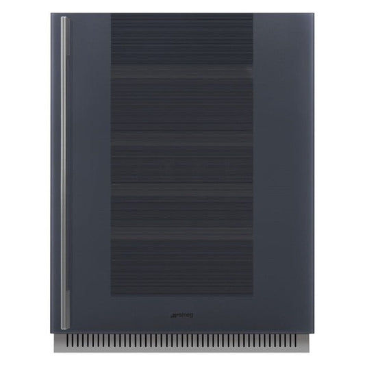 Smeg 38 Bottle Built-In Wine Fridge - Grey (Linea) RH