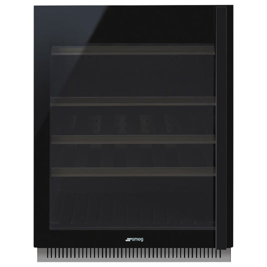 SMEG DOLCE STIL NOVO BUILT-IN WINE COOLER LEFT HAND BLACK 38 Bottles