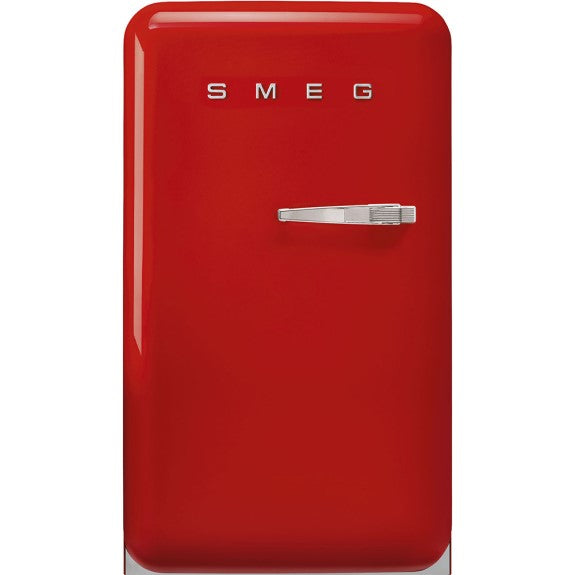 SMEG 50'S STYLE RETRO BAR FRIDGE RED LEFT HAND 135L