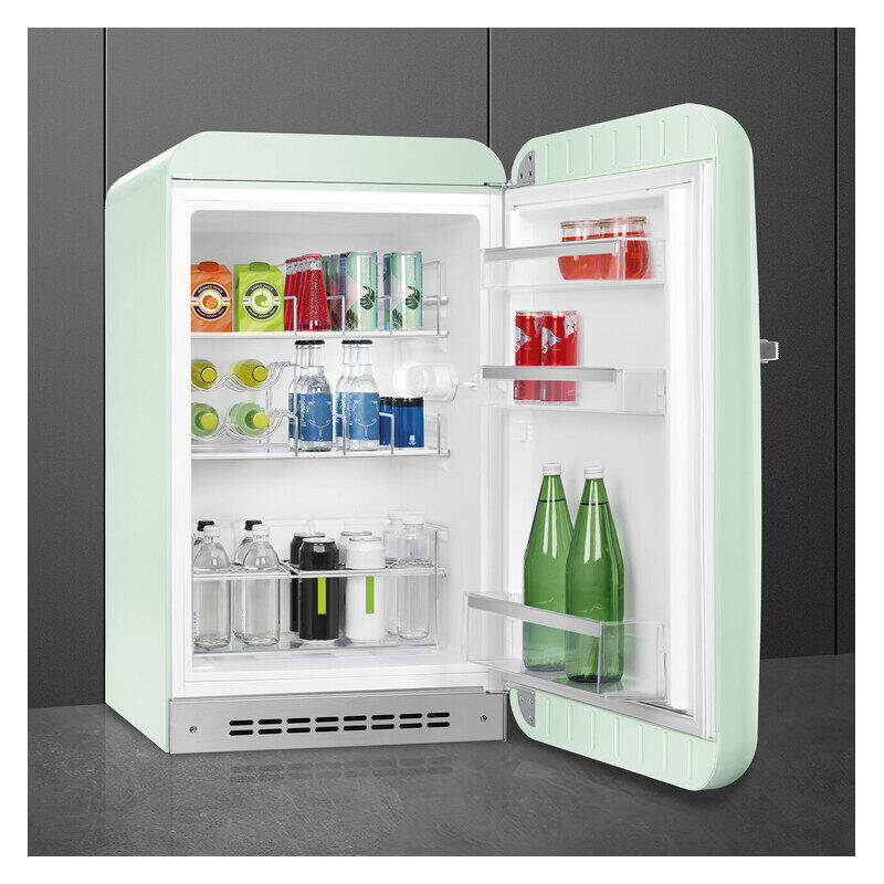Smeg 135L 50's Style Retro Bar Fridge Right Hand Hinge - Green