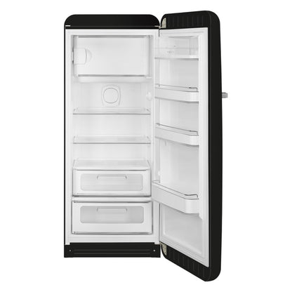 SMEG 50'S STYLE RETRO REFRIGERATOR R/HAND HINGE - MATTE BLACK 270L