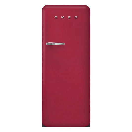 SMEG 50'S STYLE RETRO REFRIGERATOR R/HAND HINGE - RUBY RED 270L