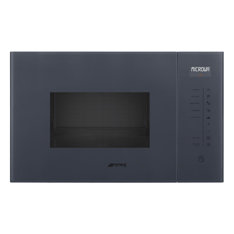 Smeg 60cm 25L Built-In Microwave Oven with Grill – Grey (Linea)