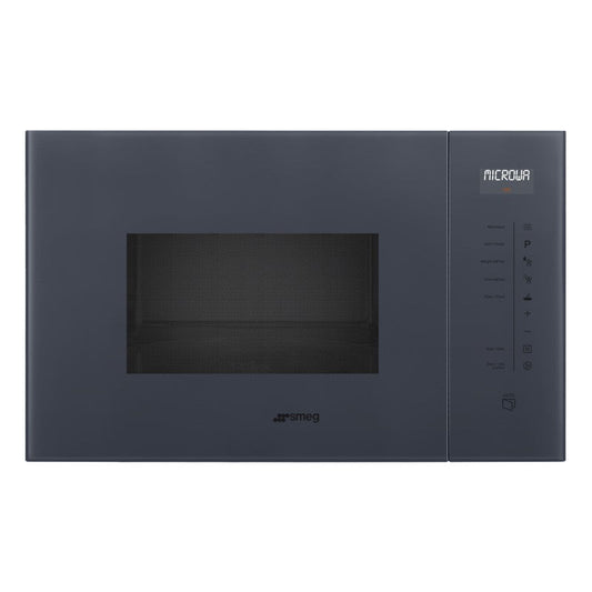 Smeg 60cm 25L Built-In Microwave Oven with Grill – Grey (Linea)
