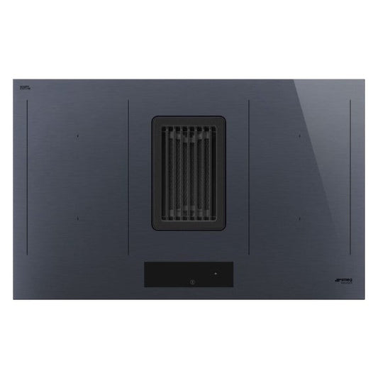 Smeg 83cm 4 Zone Linea Integrated Induction Cooktop - Neptune Grey