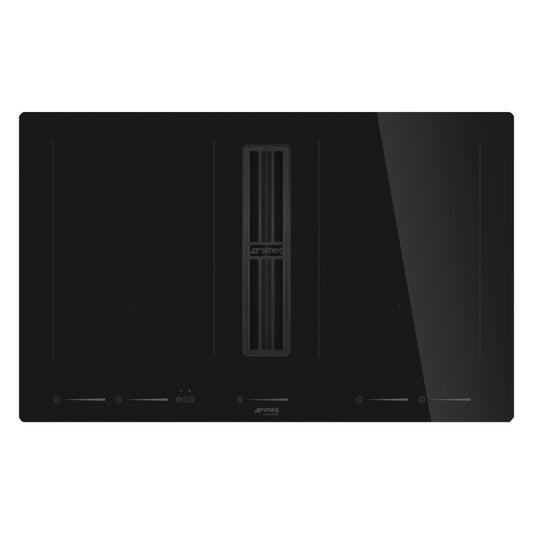 SMEG LINEA INTEGRATED INDUCTION COOKTOP - PURE BLACK 83CM