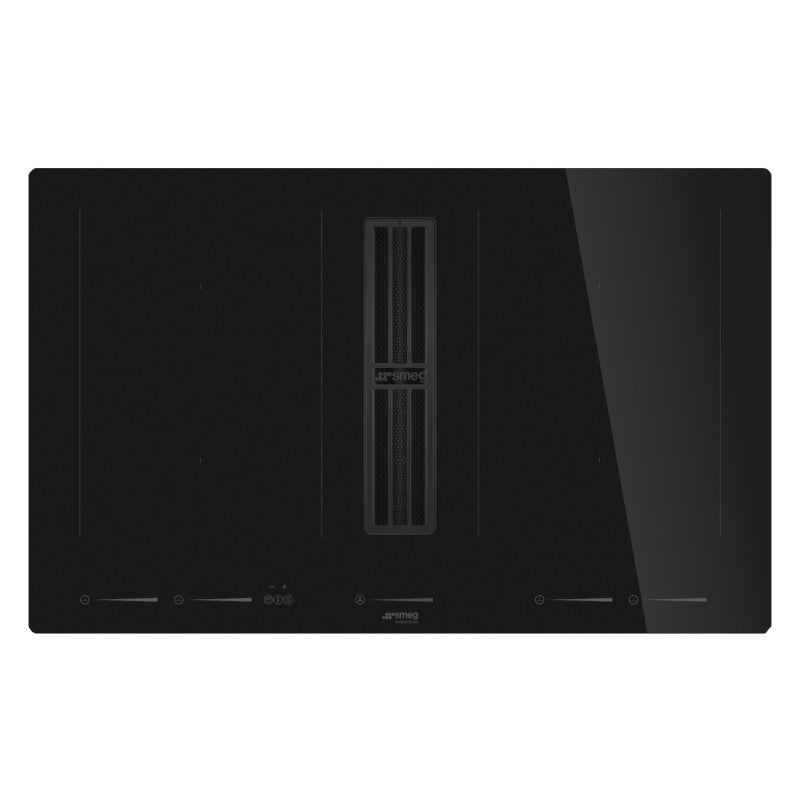 Smeg 83cm Linea Integrated Induction Cooktop - Pure Black