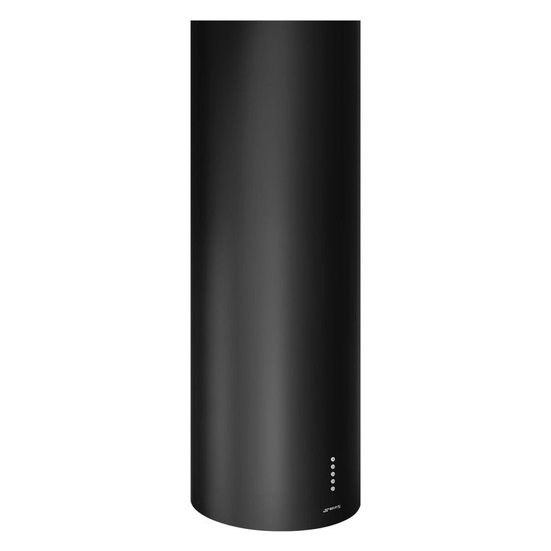 Smeg 37cm Decorative Cylindrical Island Rangehood - Black (Universale)