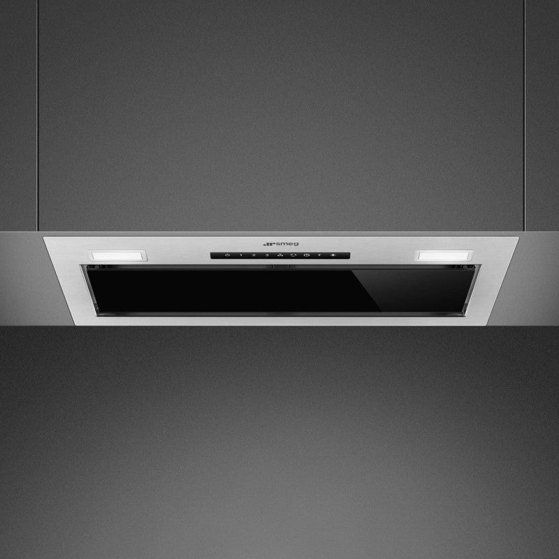 Smeg 60cm Undermount Rangehood - Black/Stainless Steel (Universale)
