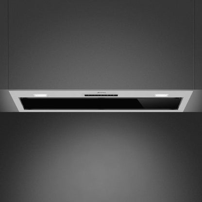 Smeg 90cm Undermount Rangehood - Black/Stainless Steel (Universale)