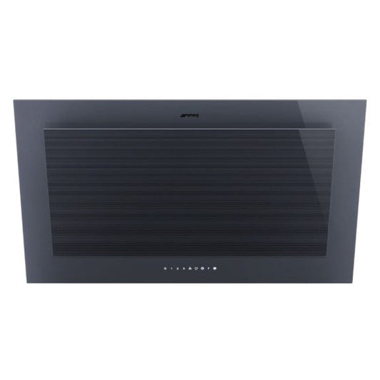 Smeg 90cm Vertical Wall Mounted Rangehood - Grey (Linea)