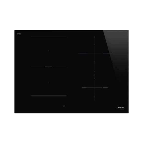 Smeg 70cm 4-Zone Induction Cooktop - Black (Universale)