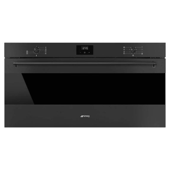 Smeg 90cm Built-In Large Oven with 8 Functions - Matte Black (Classic)