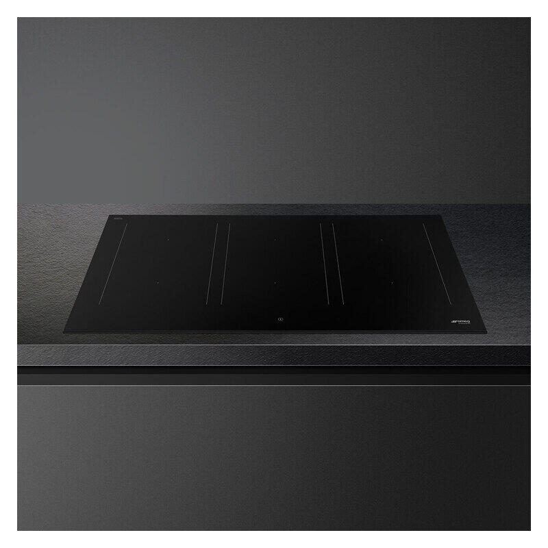 Smeg 90cm Classic Induction Cooktop with Autovent 2.0 - Matte Black