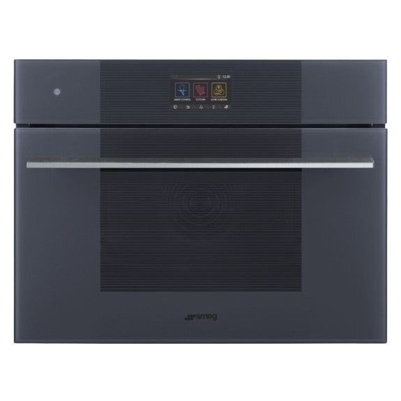 Smeg 45cm Built-In Compact Multifunction Oven - Grey (Linea Omnichef Galileo)