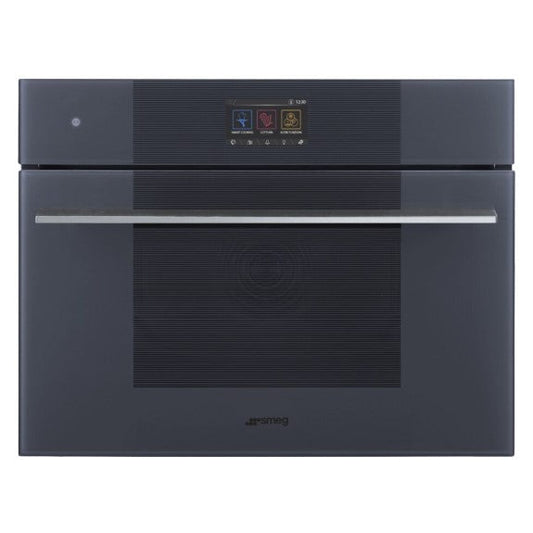 Smeg 45cm Built-In Compact Multifunction Oven - Grey (Linea Omnichef Galileo)