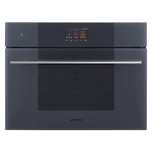 Smeg 45cm Built-In Compact Multifunction Oven - Grey (Linea Speedwave Galileo)