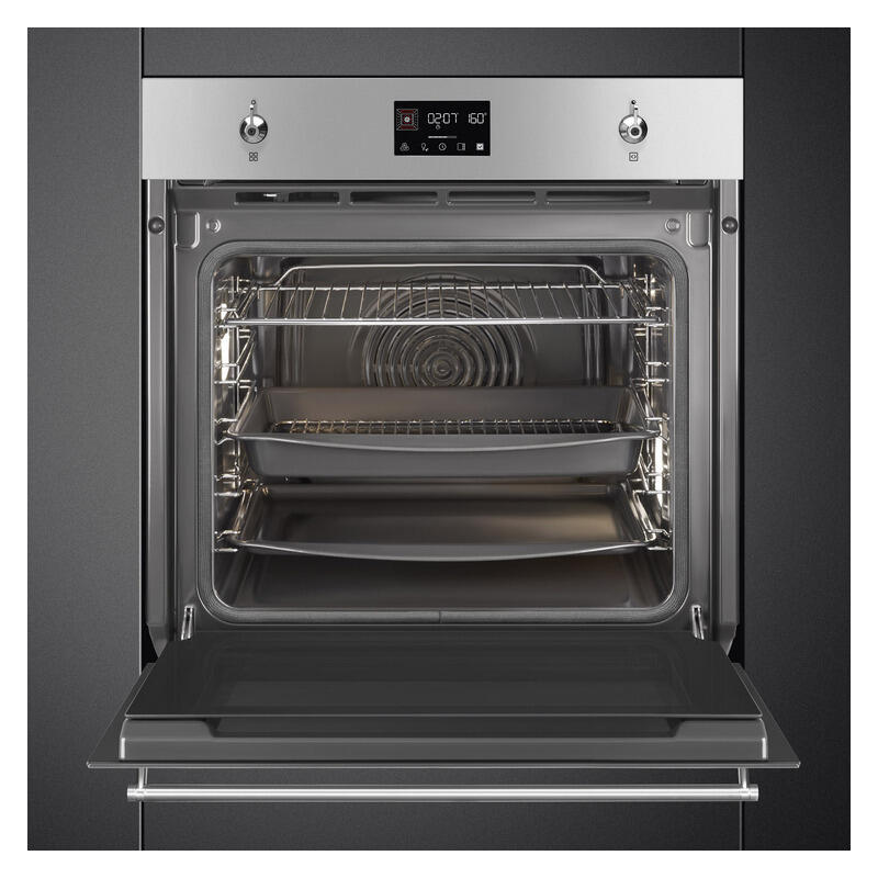 Smeg 60cm Pyrolytic Built-In Oven with 10 Functions - Stainless Steel (Classic)