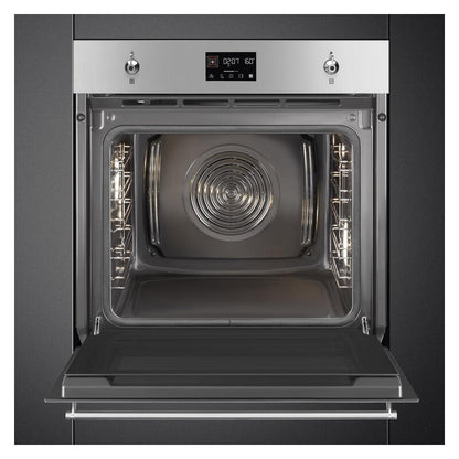 Smeg 60cm Pyrolytic Built-In Oven with 10 Functions - Stainless Steel (Classic)