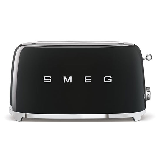 Smeg Retro Style 4 Slice Toaster Extra Wide - Black