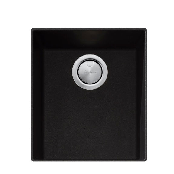 OLIVERI SANTORINI SINGLE BOWL UNDERMOUNT SINK BLACK