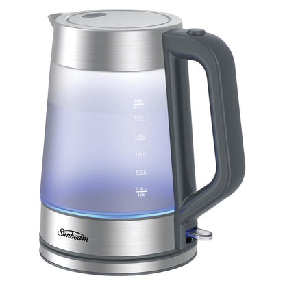 Sunbeam 1.7L Morning Frost Glass Kettle - Opaque