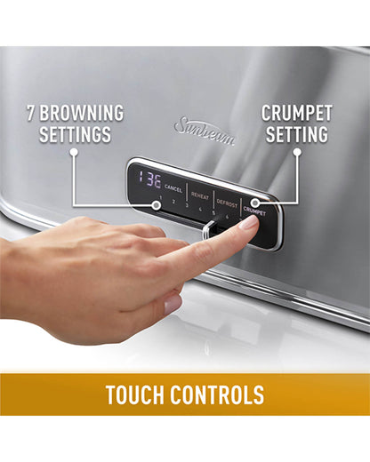 Sunbeam Arise Collection 4 Slice Toaster - Stainless Steel