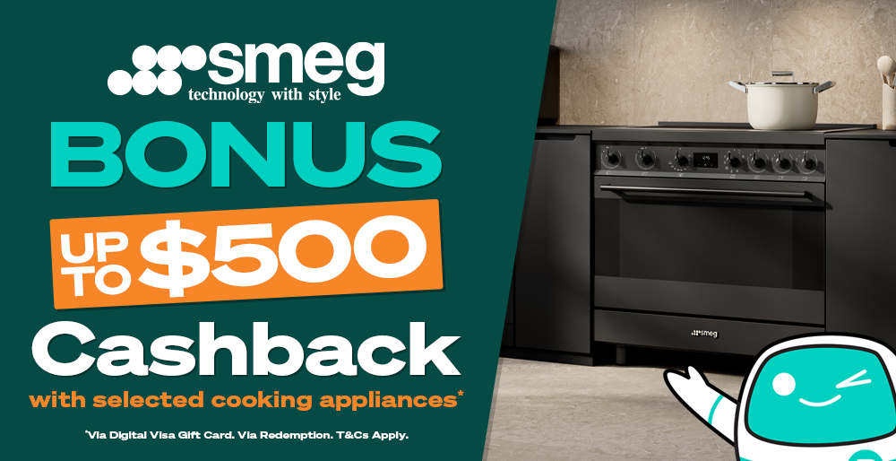 Up to $500 Cashback on Selected Smeg Cooking Appliances