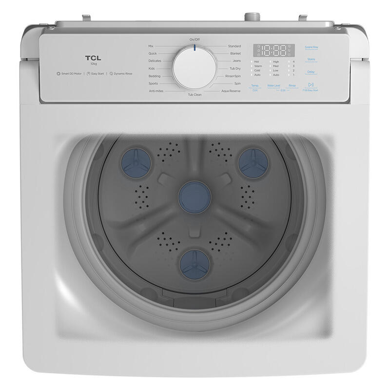 TCL 10kg Top Load Washer with Rear Control