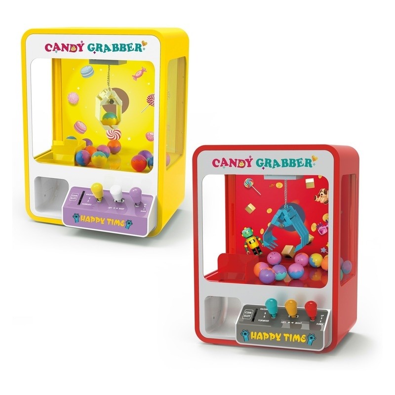 Techbrands Mini Arcade Game Claw Machine - 8 Capsules